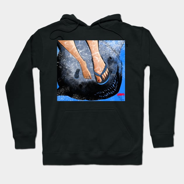 Jaws Approaching Hoodie by DougSQ